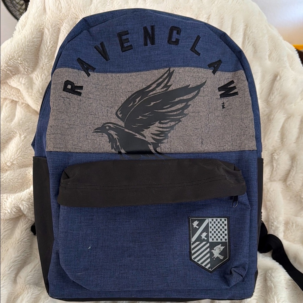 Authentic Harry Potter Blue and Black Backpack with Crest Design